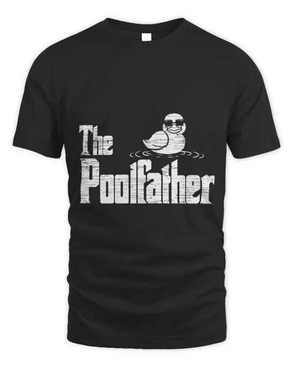 Mens The Poolfather lifeguard rubber duck
