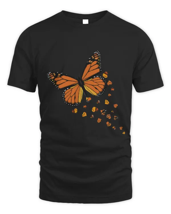Monarch Butterfly Love Heart Flying