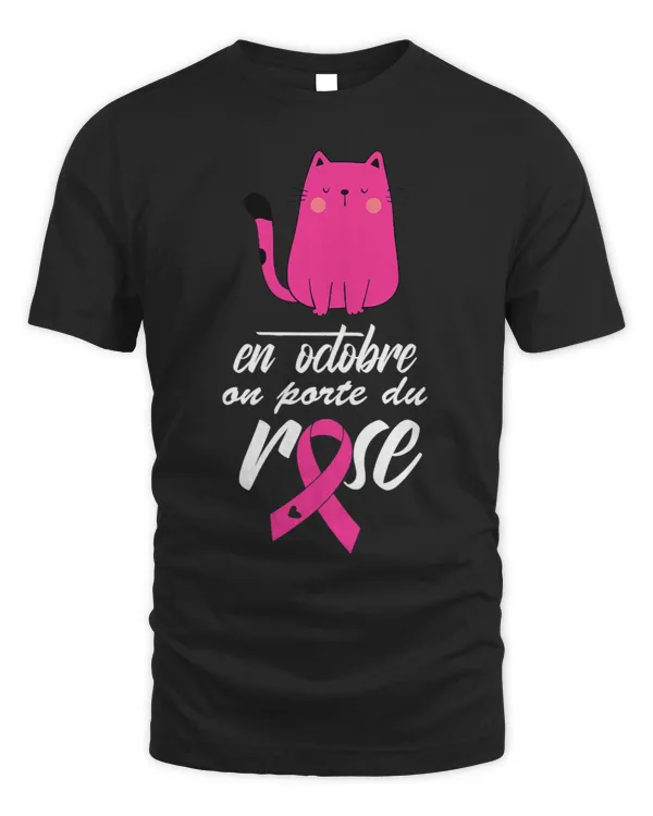 BC Womens Cat Ribbon October Pink Breast Cancer Awareness 1 Cancer