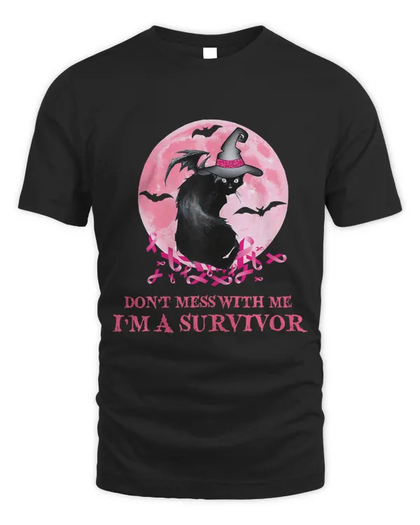 BC Womens Dont Mess With The Cat Kitten Breast Cancer Halloween 128 Cancer