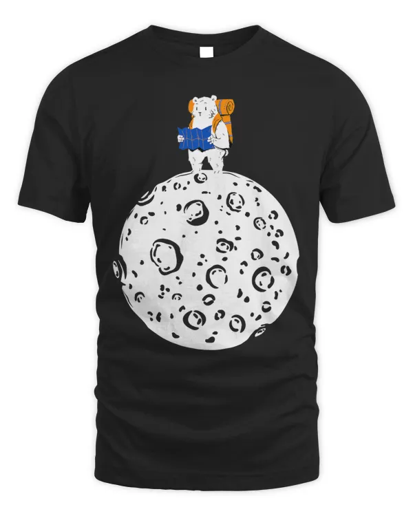 Bears Polar Bear On Moon Outdoor Adventure Camping Bear Hiking