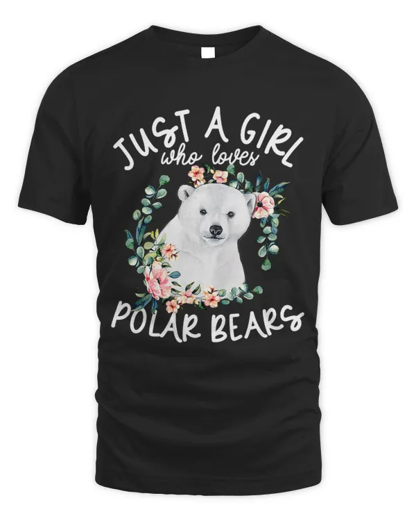 Bears Polar Bear Tshirt Polar Bear Lover Tee Girls Polar Bear