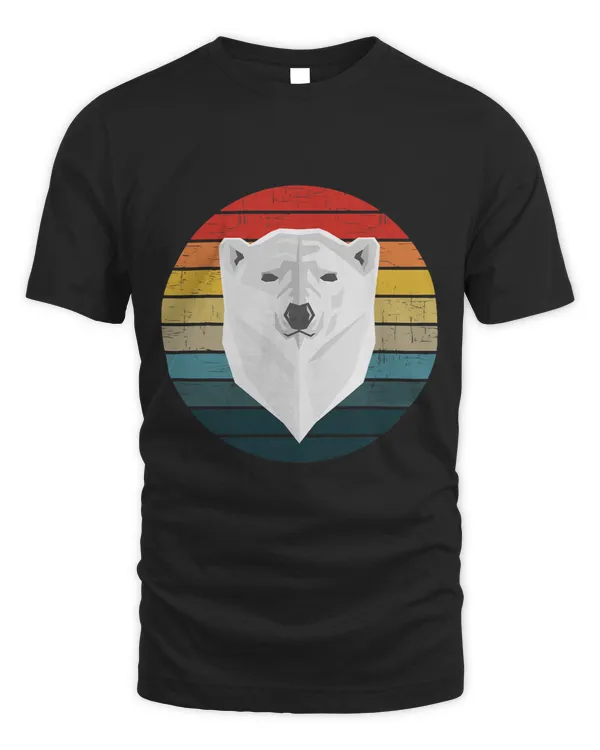 Bears Vintage Polar Bear Sunset Retro Sun Colorful Colors Design
