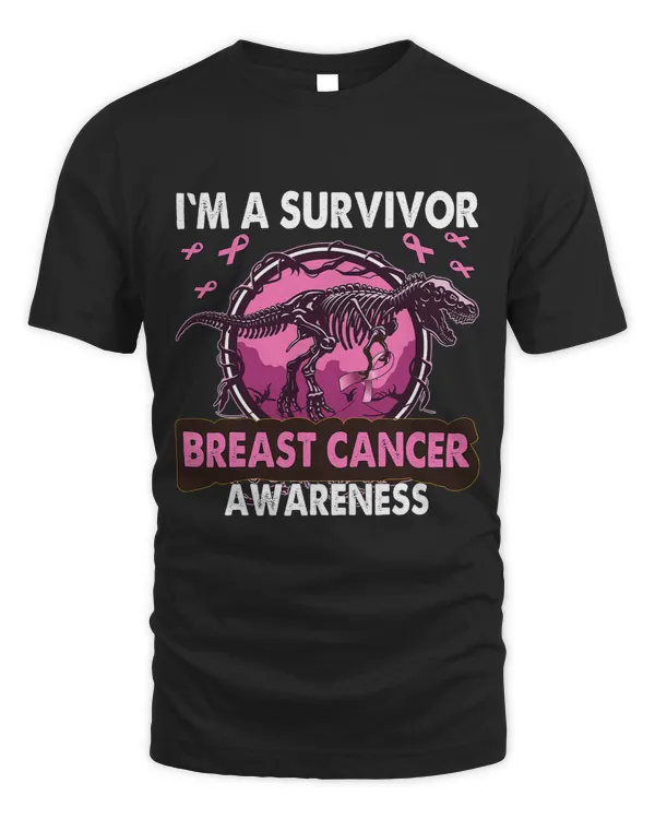 BC Dinosaur Im A Survivor Breast Cancer Awareness Cancer
