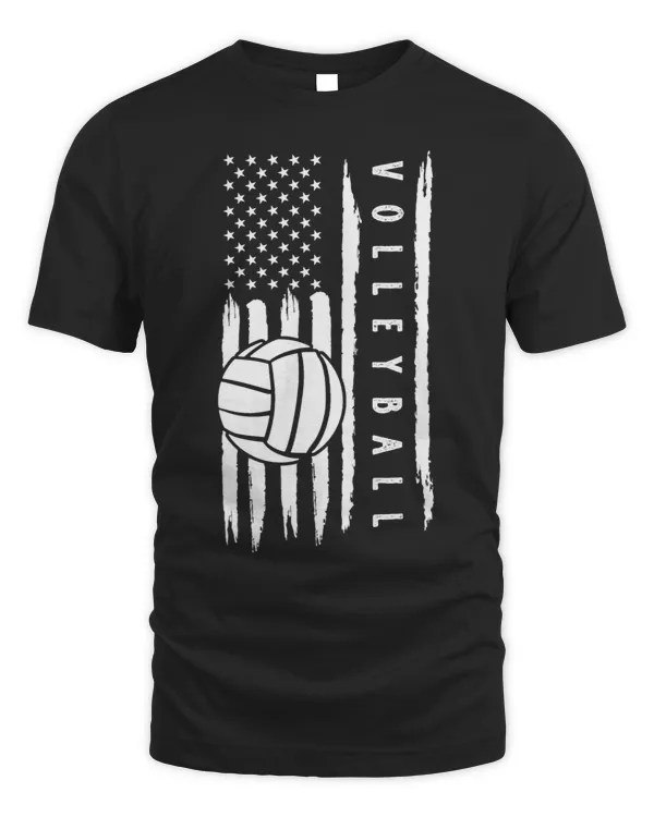 Usa Flag 4th July American Volleyball Player