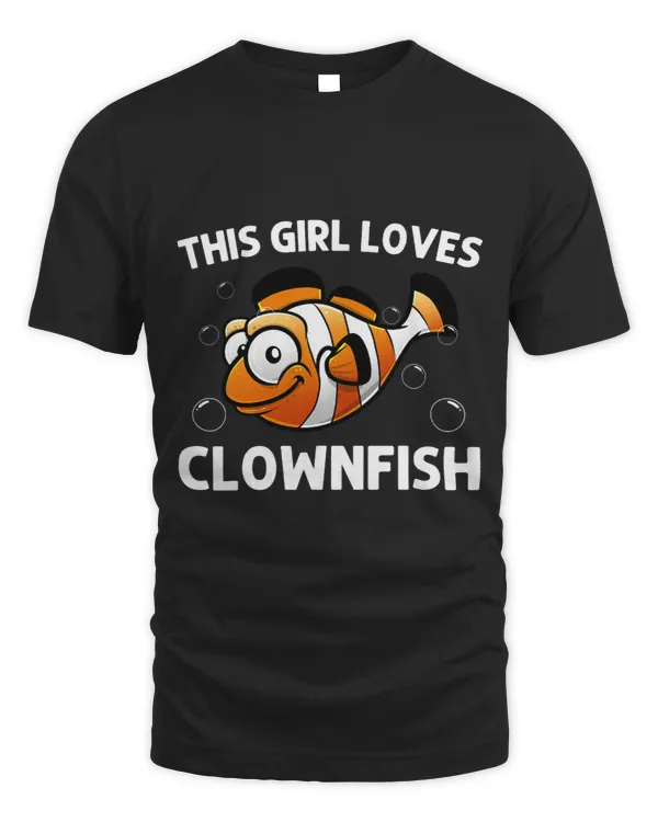 Clownfish Lover Cool Clownfish For Girls Kid Sea Clown Fish Ocean Salt Water