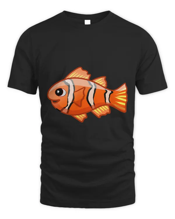 Clownfish Lover Cute Clownfish Cartoon Funny Clown Fish Aquarium Kids