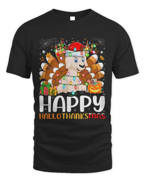 Funny Goat Lover Halloween Christmas Happy Hallothanksmas