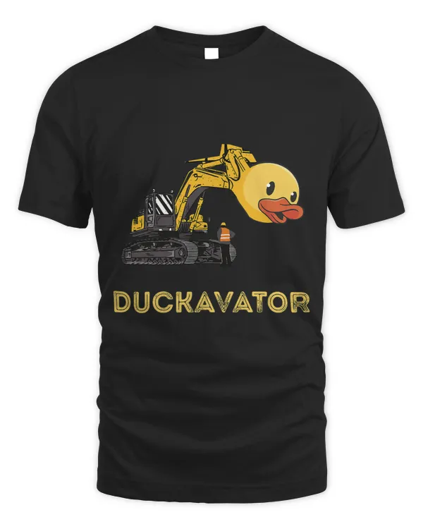 Rubber Duck Excavator Construction Site Backhoe Driver
