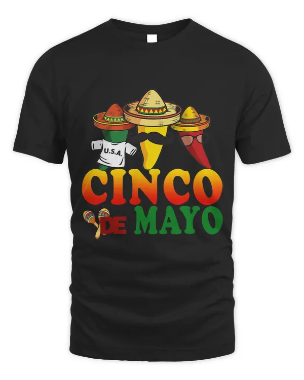 Vintage Cinco De Mayo Mexico Funny Peppers