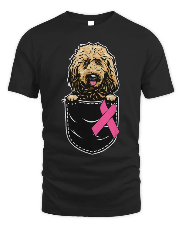 BC Goldendoodle Dog In The Pocket Breast Cancer Awareness Month Cancer