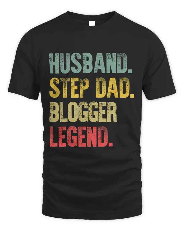 Funny Vintage Shirt Husband Step Dad Blogger Legend Gift 1