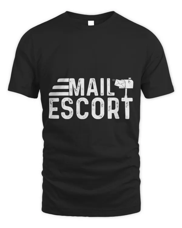 Funny Mail Escort Post Office Worker Postcards Mail Carrier