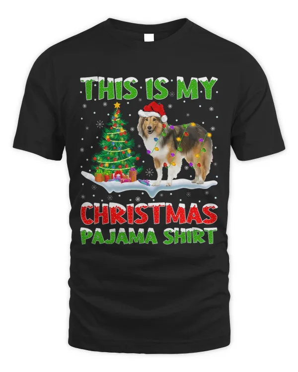 Dog Shetland This Is My Christmas Pajama Shetland Sheepdog Christmas
