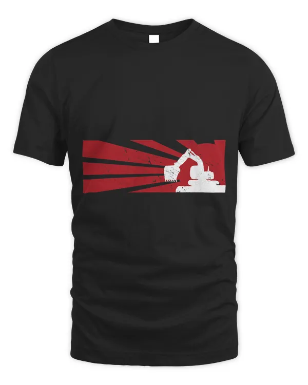 Excavator Ex vintage construction equipment men kids excavator operator
