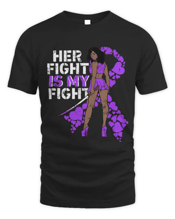 Her Fight is My Fight Pancreatic Cancer Awareness Melanin