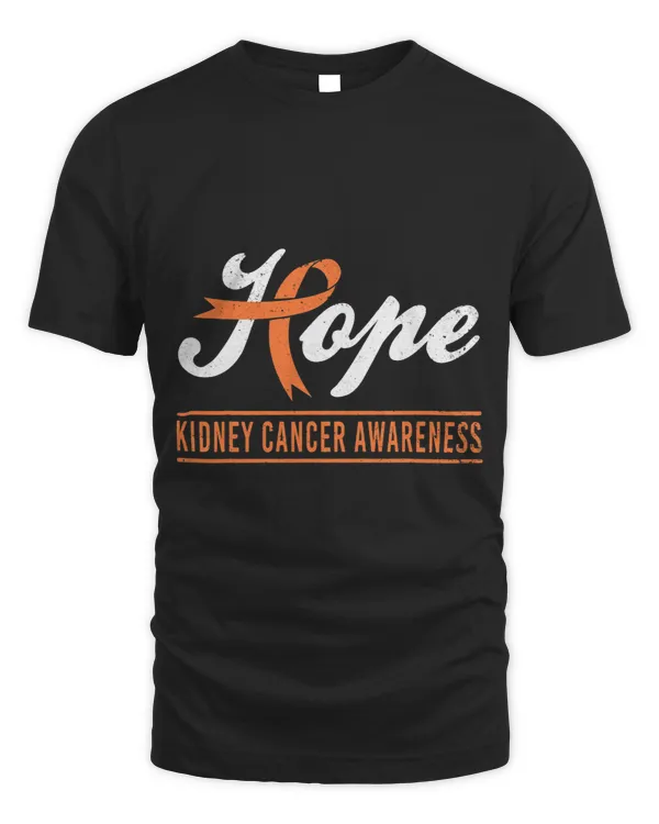 Hope Kidney Cancer Awareness Month Orange Ribbon Support