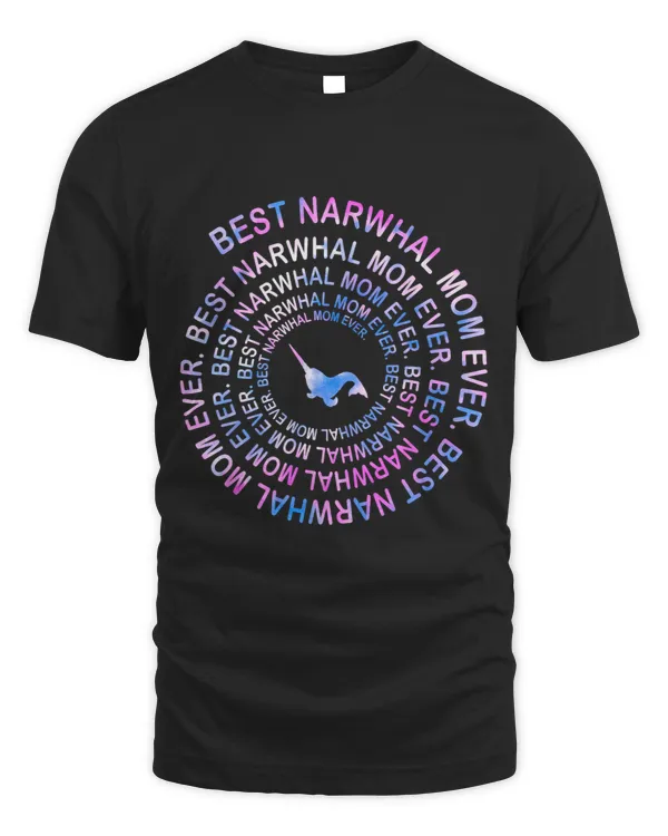 Narwhal Lover Funny Narwhal Mom Spiral Tie Dye Gift Mothers Day