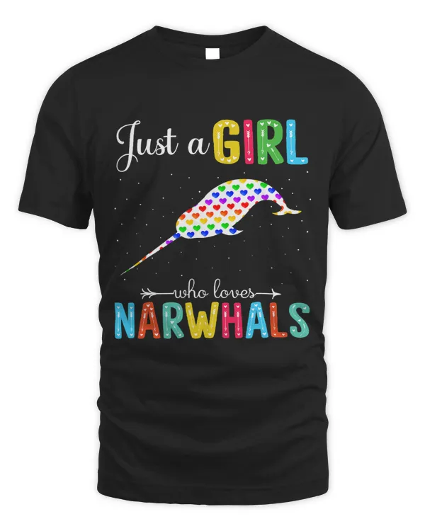 Narwhal Lover Just a Girl Who Loves Narwhals Love Pattern Narwhals Lover