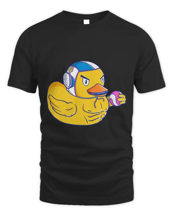 Cute rubber duck player water ball