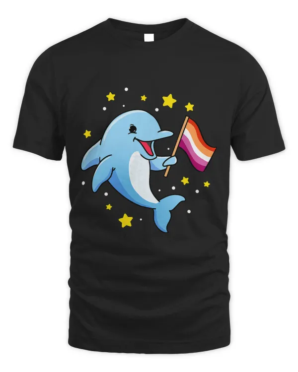 Dolphin Lover Lesbian Dolphin Pink Lesbian Pride