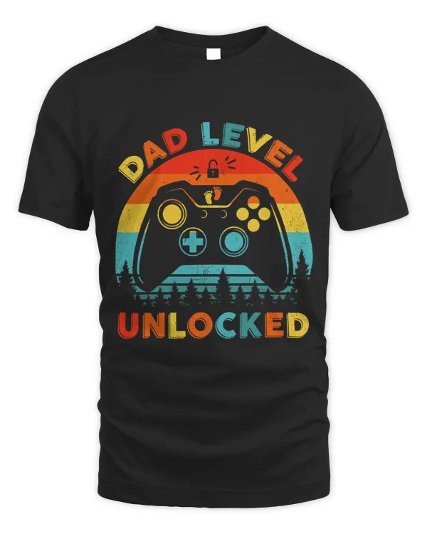 Dad Level Unlocked Baby Announcement New Daddy Fathers Day