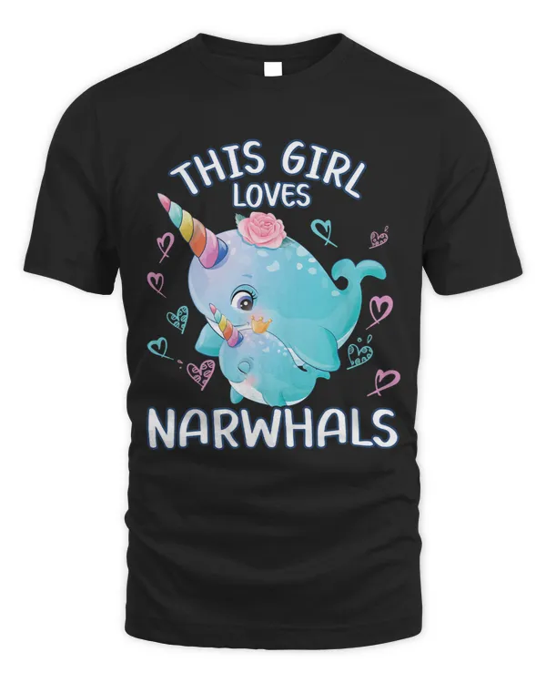 Narwhal Lover This Girls Loves Narwhals for Teen Girls
