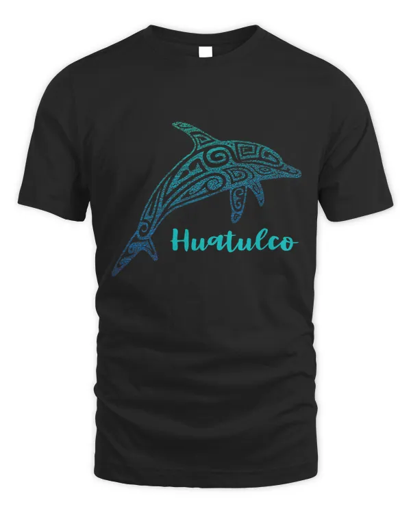 Dolphin Lover Retro Tribal Dolphin Huatulco Mexico Souvenir Vintage Beach