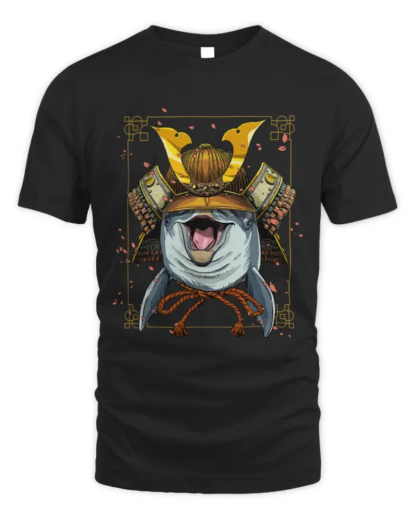 Dolphin Lover Samurai Dolphin Japanese Warrior Bushido Japanese Style