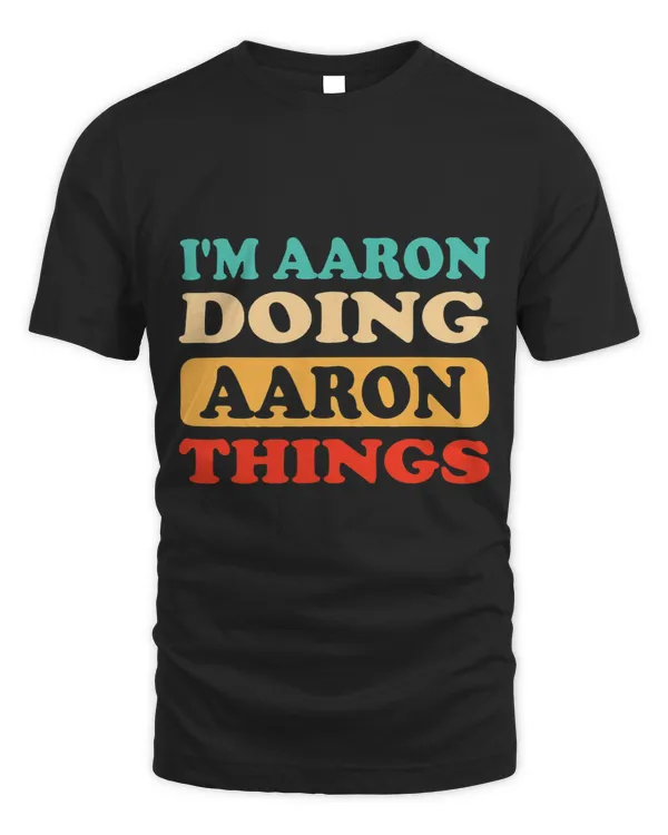Mens funny school Name Aaron