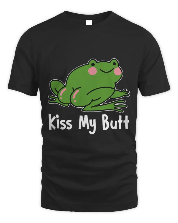Frogs Kiss My Butt Green Frog Hot
