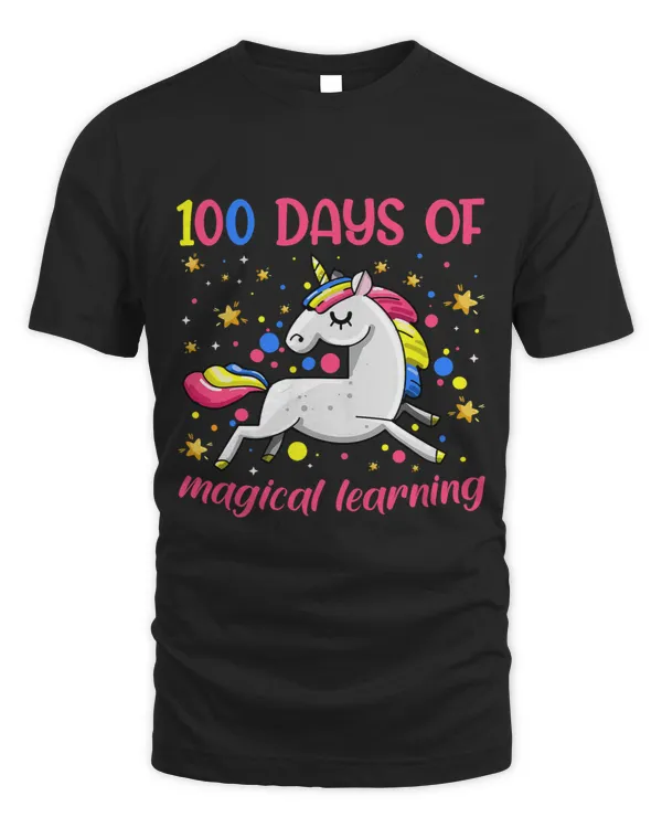 100 Days Magical Learning Unicorn Happy 100th Day Of School
