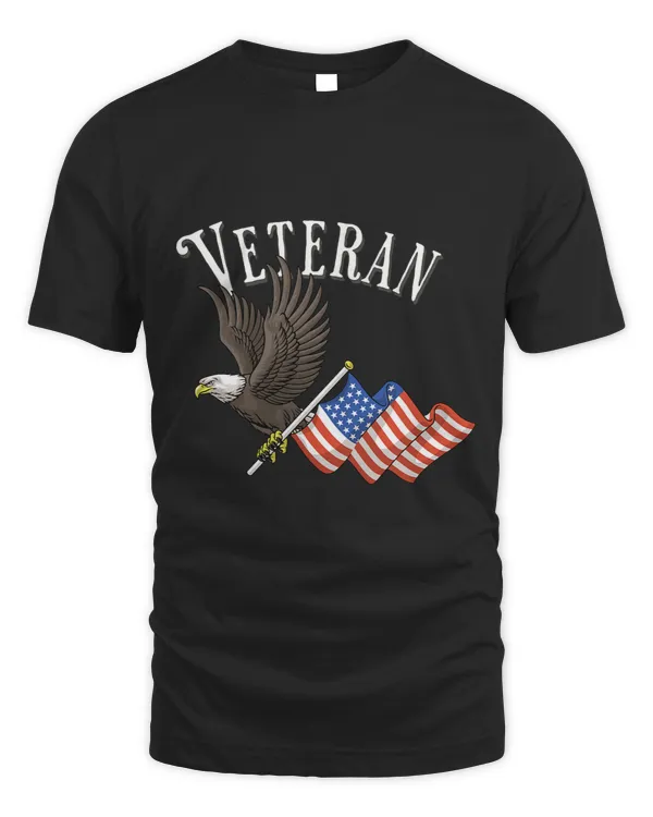 Flying Eagle carrying a USA Flag Veteran