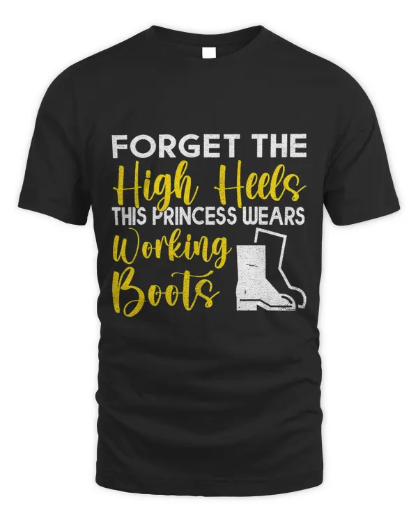 Forget the High Heels this Princess wears Working Boots