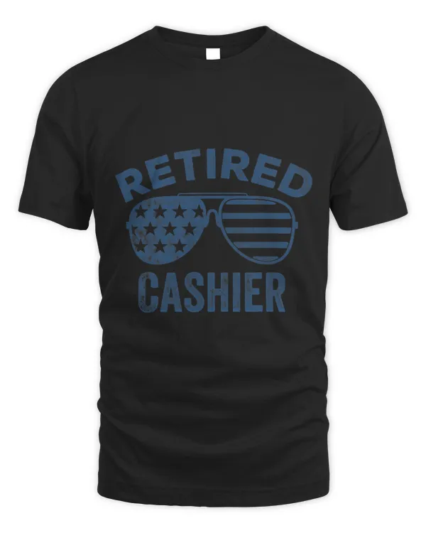 Funny Retirement Design Vintage Sunglasses USA Flag Men Dad