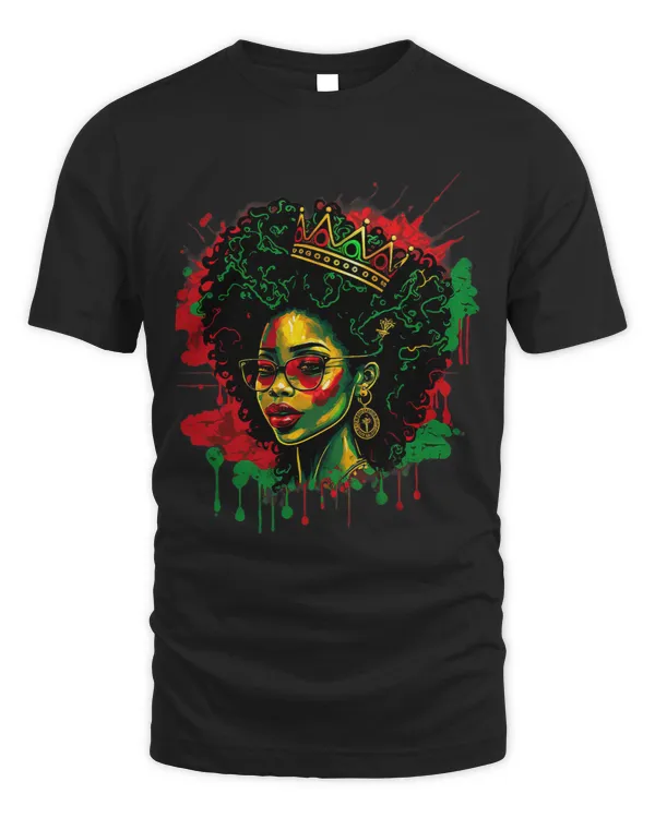 Juneteenth Black Queen Afro Melanin Woman Black History