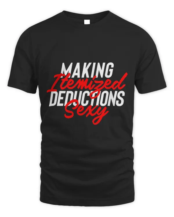 Funny Tax Preparer Making Itemized Deductions Sexy