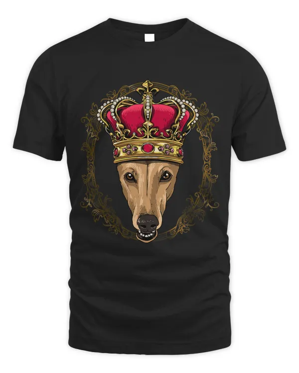 King Greyhound Wearing Crown 2Queen Greyhound Dog