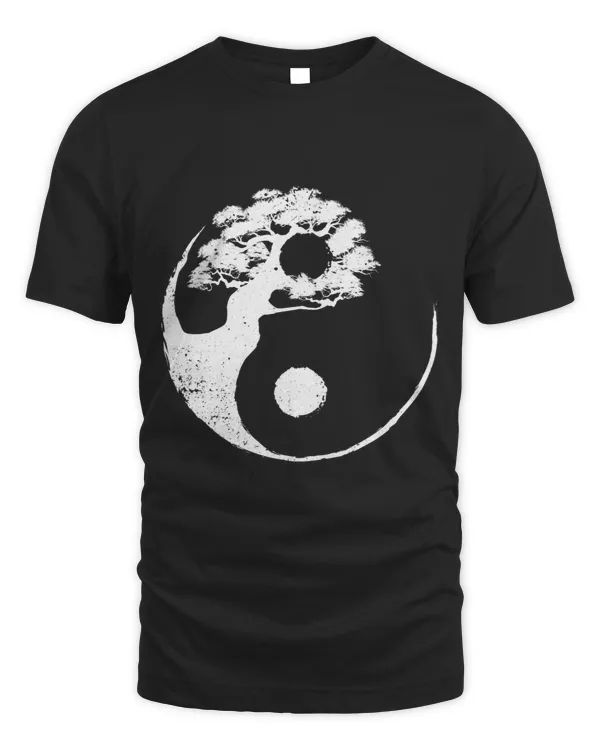 Cute Yin Yang Design Buddhist Men Women Bonsai Tree Lovers