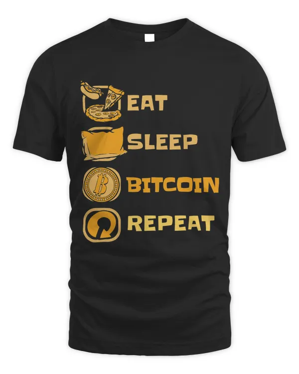 Eat Sleep Bitcoin Repeat Cryptocurrency Blockchains Bitcoin