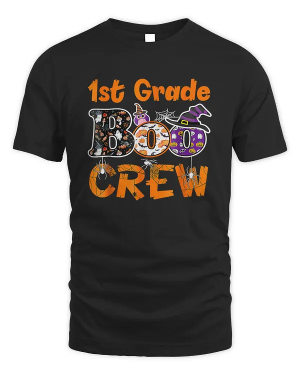 1st Grade Boo Crew Teacher Student Funny Halloween 2023 Shirt