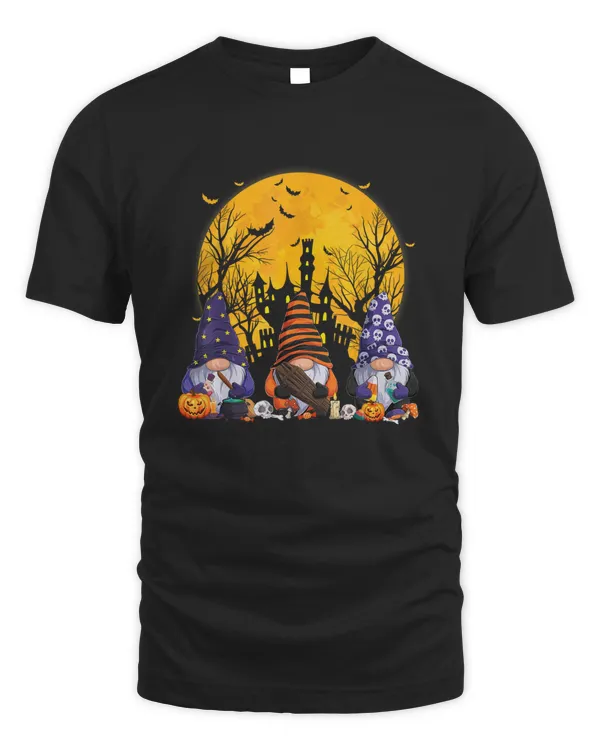 Gnome Witch Halloween Pumpkin Autumn Fall Holiday 2023 Shirt