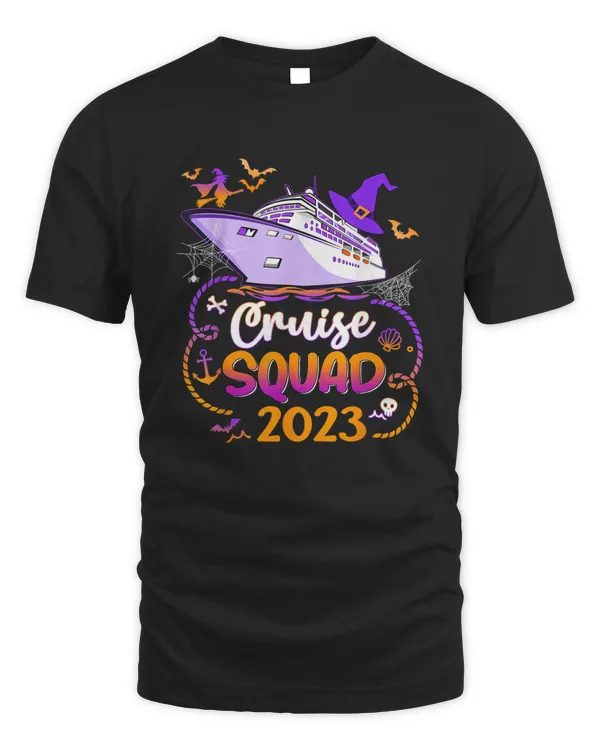 Halloween Cruise Squad 2023 Matching Cruising Crew Vacation T-Shirt