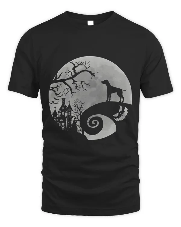 Weimaraner Dog And Moon Halloween Costume Dog Lover Funny