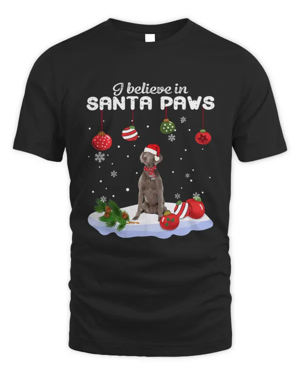 Weimaraner Santa Christmas Tree Lights Xmas Boys Dog