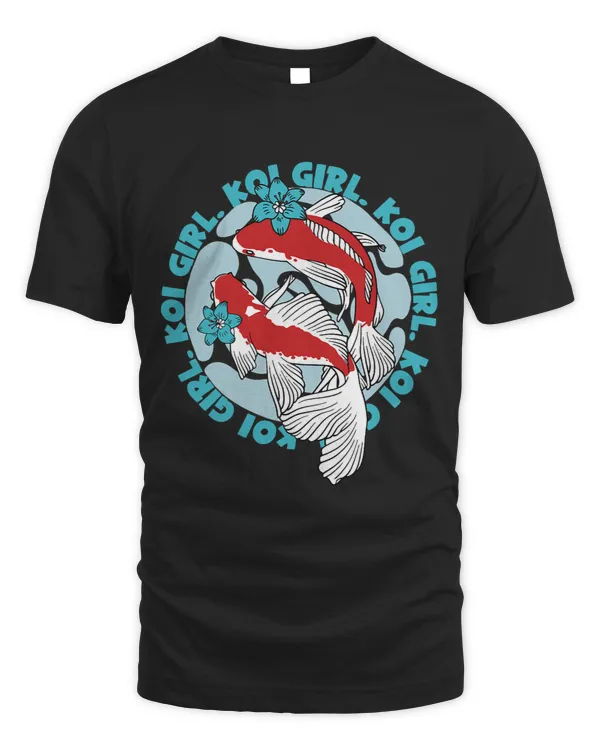 Womens Koi Fish Carp Pond Koi Girl