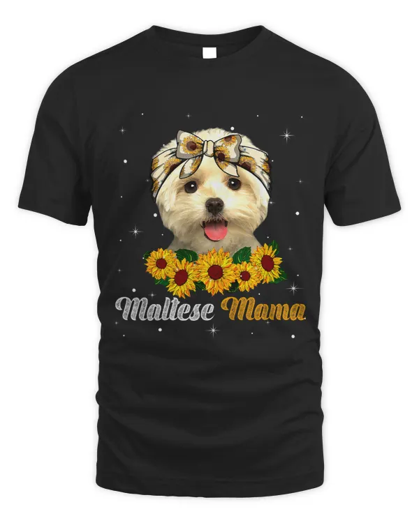 Womens Cute Maltese Mama Dog Mom Dog Lover Mothers Day