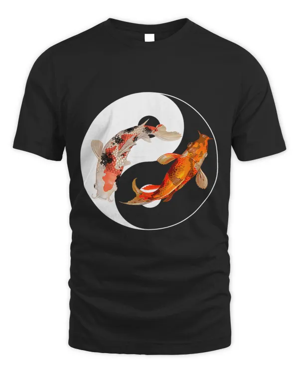 Yin Yang Carp Balance Taijitu Japanese Nishikigoi Koi Fish