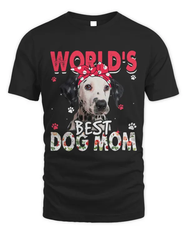 Womens Worlds Best Dalmatian Dog Mom Funny Mothers Day