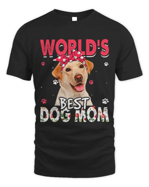 Womens Worlds Best Labrador Dog Mom Funny Mothers Day